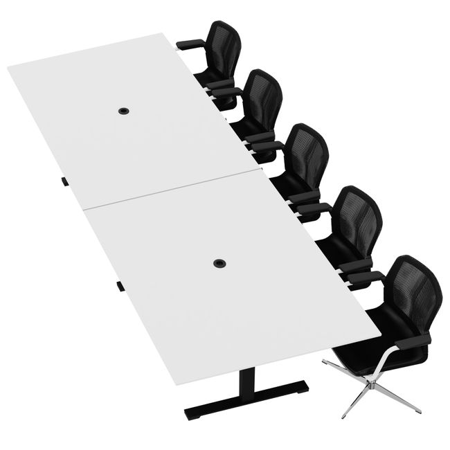 JAZZ Konferenztisch | 3200 x 1200 mm, Weiß