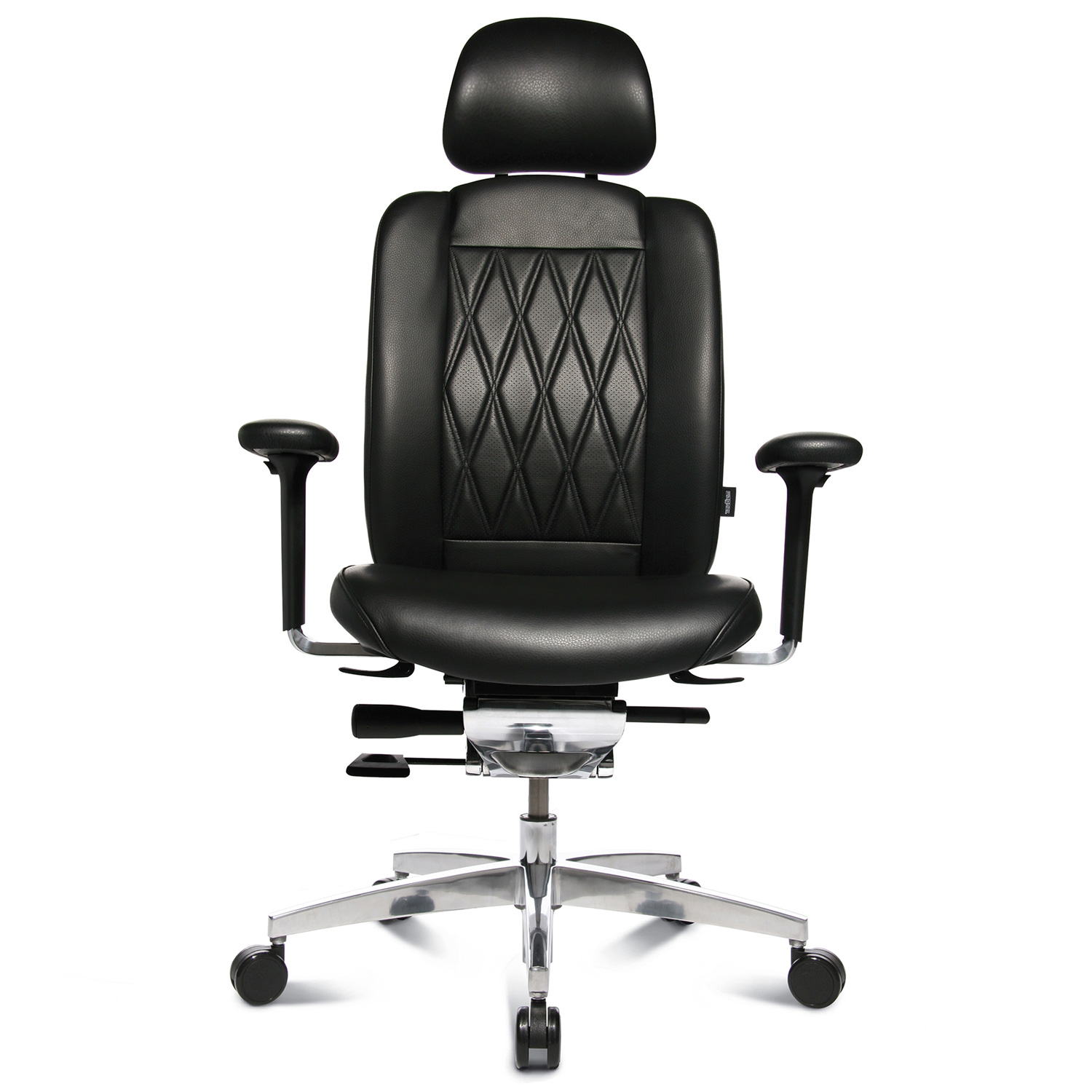 Wagner - AluMedic Limited s office swinging chair | Headrest, black - 3 Main Image