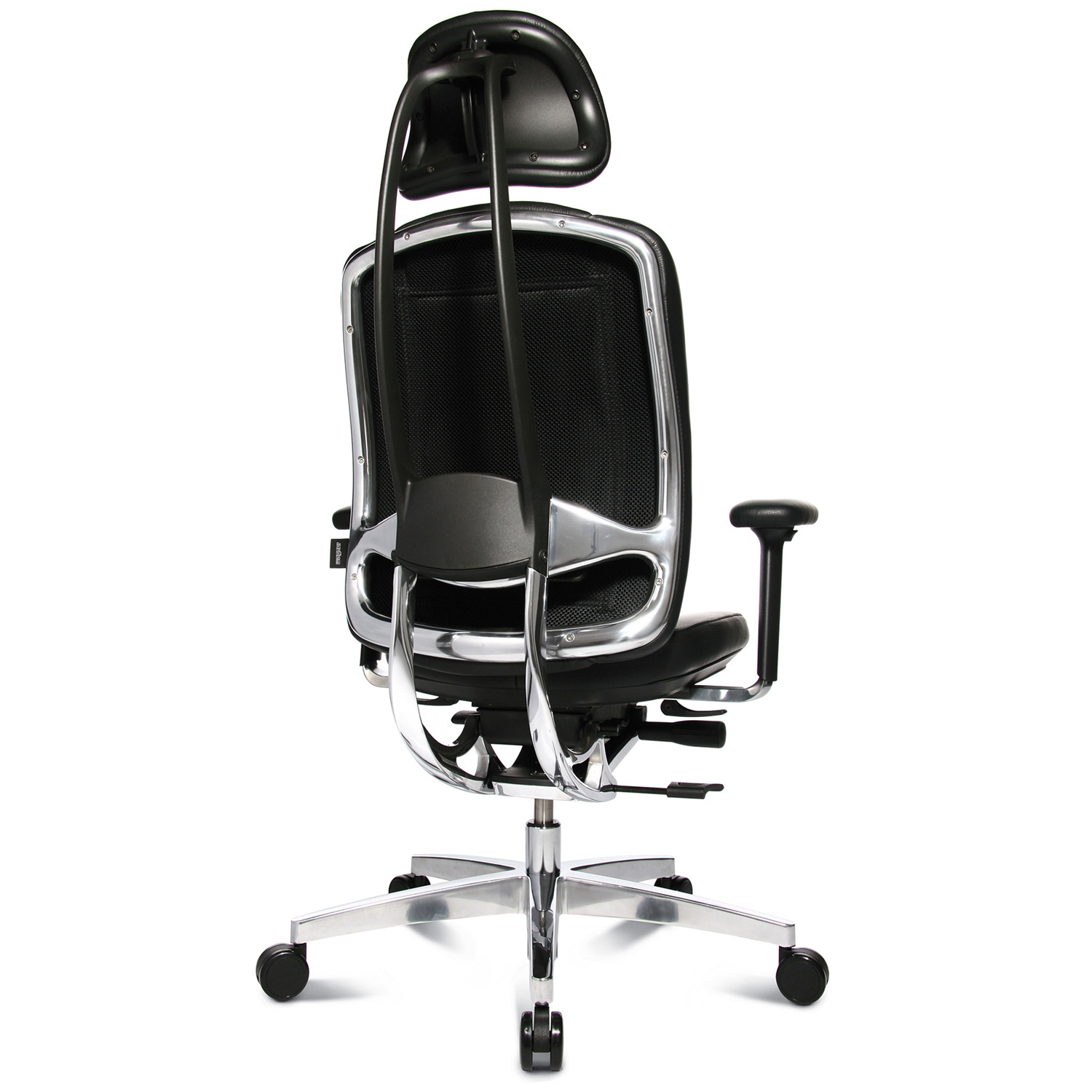 Wagner - AluMedic Limited s office swinging chair | Headrest, black - 5 Main Image