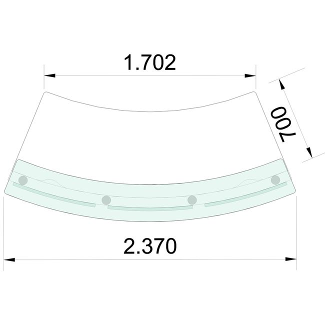 eMel - CADIZ Empfangstheke | Rund, LED-Beleuchtung, 2370 x 1702 mm  eMel - CADIZ Empfangstheke | Rund, LED-Beleuchtung, 2370 x 1702 mm
