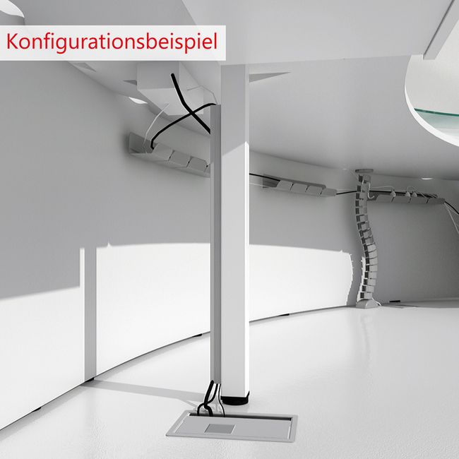 eMel - CADIZ Empfangstheke | Rund, LED-Beleuchtung, 2370 x 1702 mm  eMel - CADIZ Empfangstheke | Rund, LED-Beleuchtung, 2370 x 1702 mm