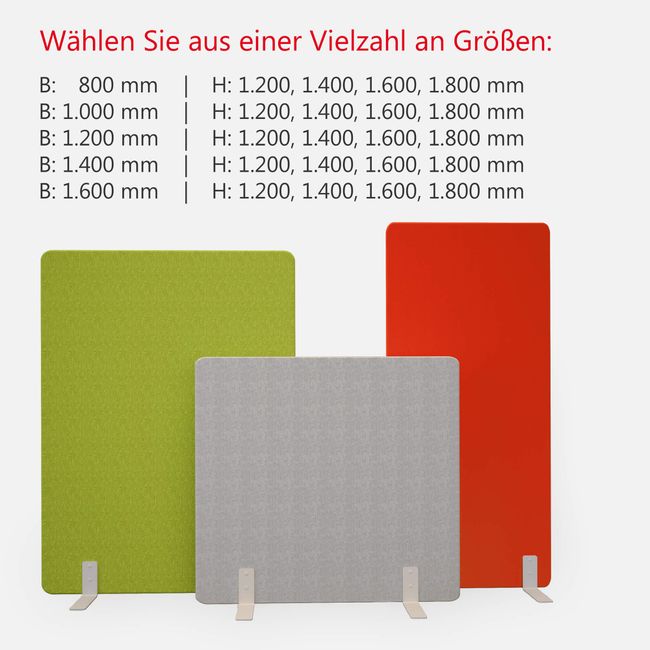FREE STANDING Akustik-Trennwand | Polyesterbezug BERTA FREE STANDING Akustik-Trennwand | Polyesterbezug BERTA