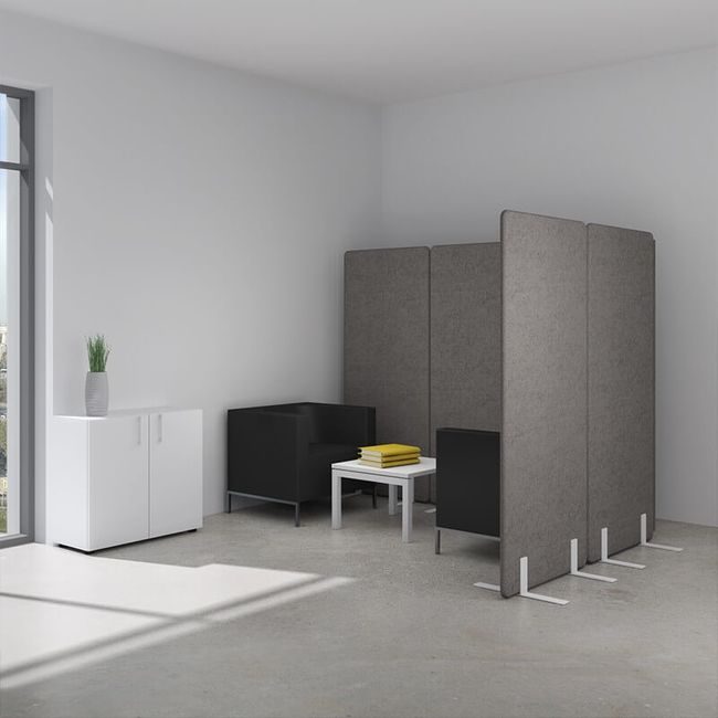 FREE STANDING Akustik-Trennwand | Polyesterbezug BERTA FREE STANDING Akustik-Trennwand | Polyesterbezug BERTA