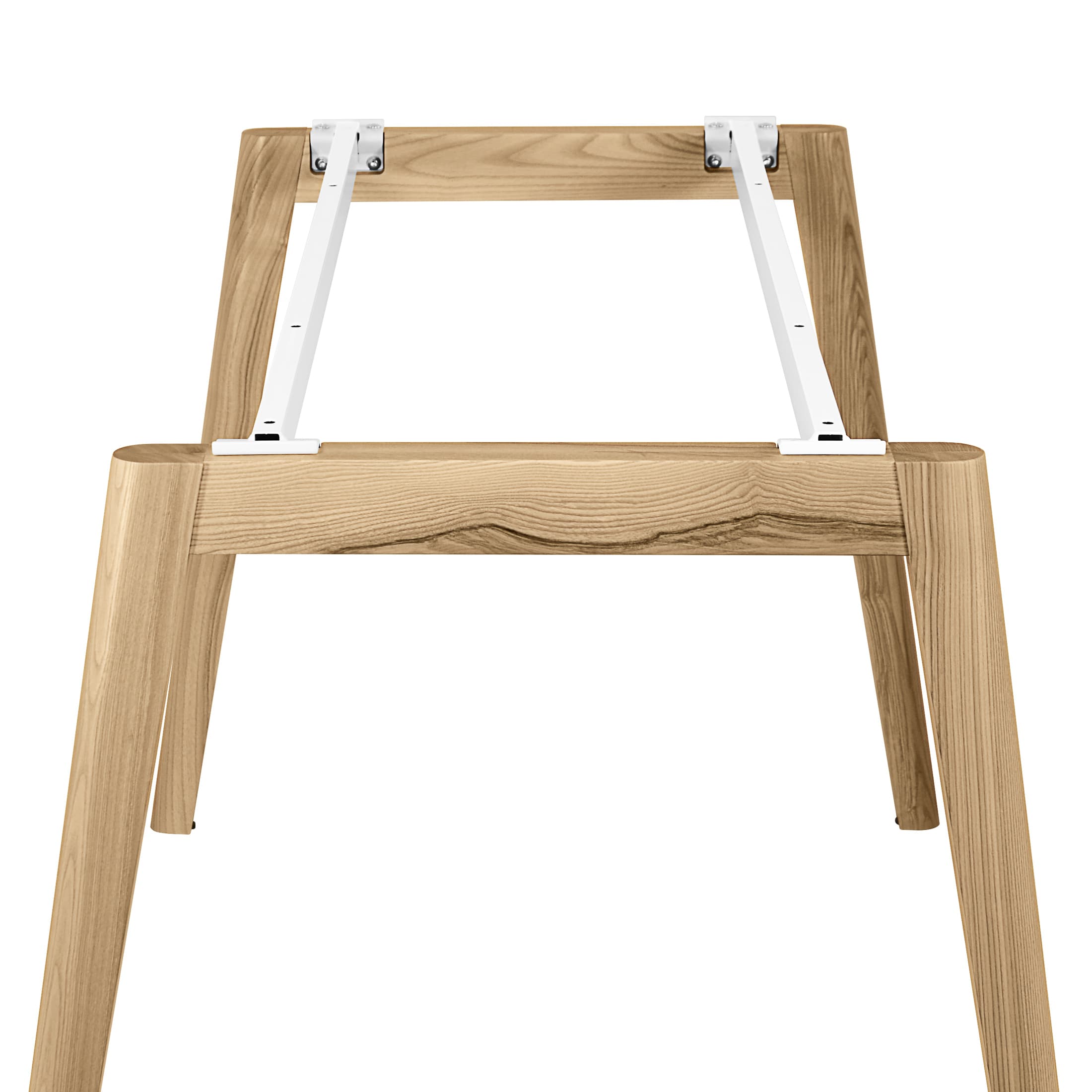NOVA WOOD Scrivania | Telaio in legno massiccio, 1800 x 800 mm, bianco - 5 Main Image