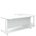 OPTIMA C Corner Desk | 2400 x 1800 mm, White - 2 Thumbnail Image