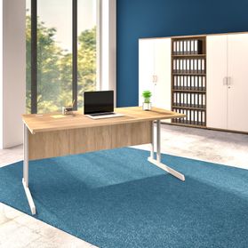 OPTIMA C Schreibtisch | 1600 x 800 mm, Bernsteineiche