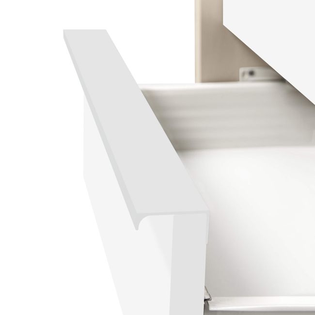 NOVA Rollcontainer | 3 Schubladen, 600 mm tief, extra schmal, Ahorn / Weiß NOVA Rollcontainer | 3 Schubladen, 600 mm tief, extra schmal, Ahorn / Weiß