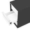 NOVA Conteneur en rouleau | 3 tiroirs, 600 mm de profondeur, extra étroite, anthracite / blanc - 3 Thumbnail Image
