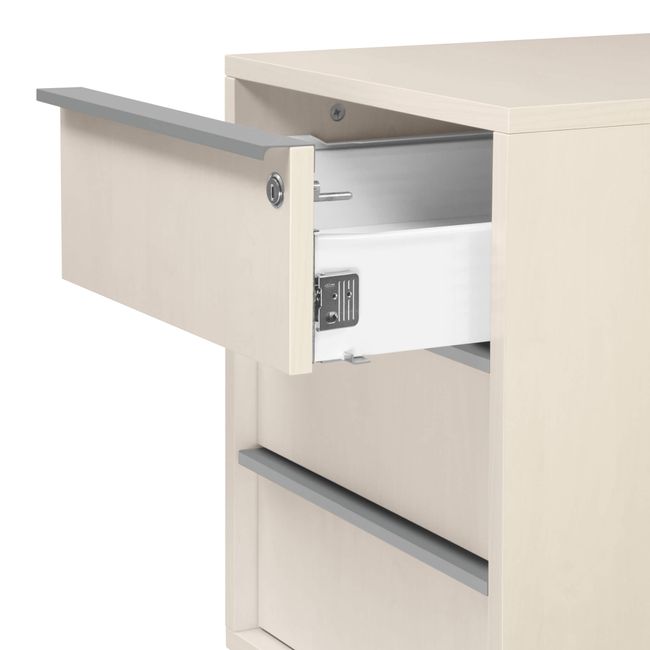 NOVA Rollcontainer | 3 Schubladen, 600 mm tief, Ahorn NOVA Rollcontainer | 3 Schubladen, 600 mm tief, Ahorn