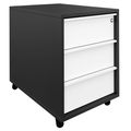 NOVA Conteneur en rouleau | 3 tiroirs, 600 mm de profondeur, anthracite / blanc - 1 Thumbnail Image
