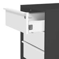 NOVA Conteneur en rouleau | 3 tiroirs, 600 mm de profondeur, anthracite / blanc - 2 Thumbnail Image
