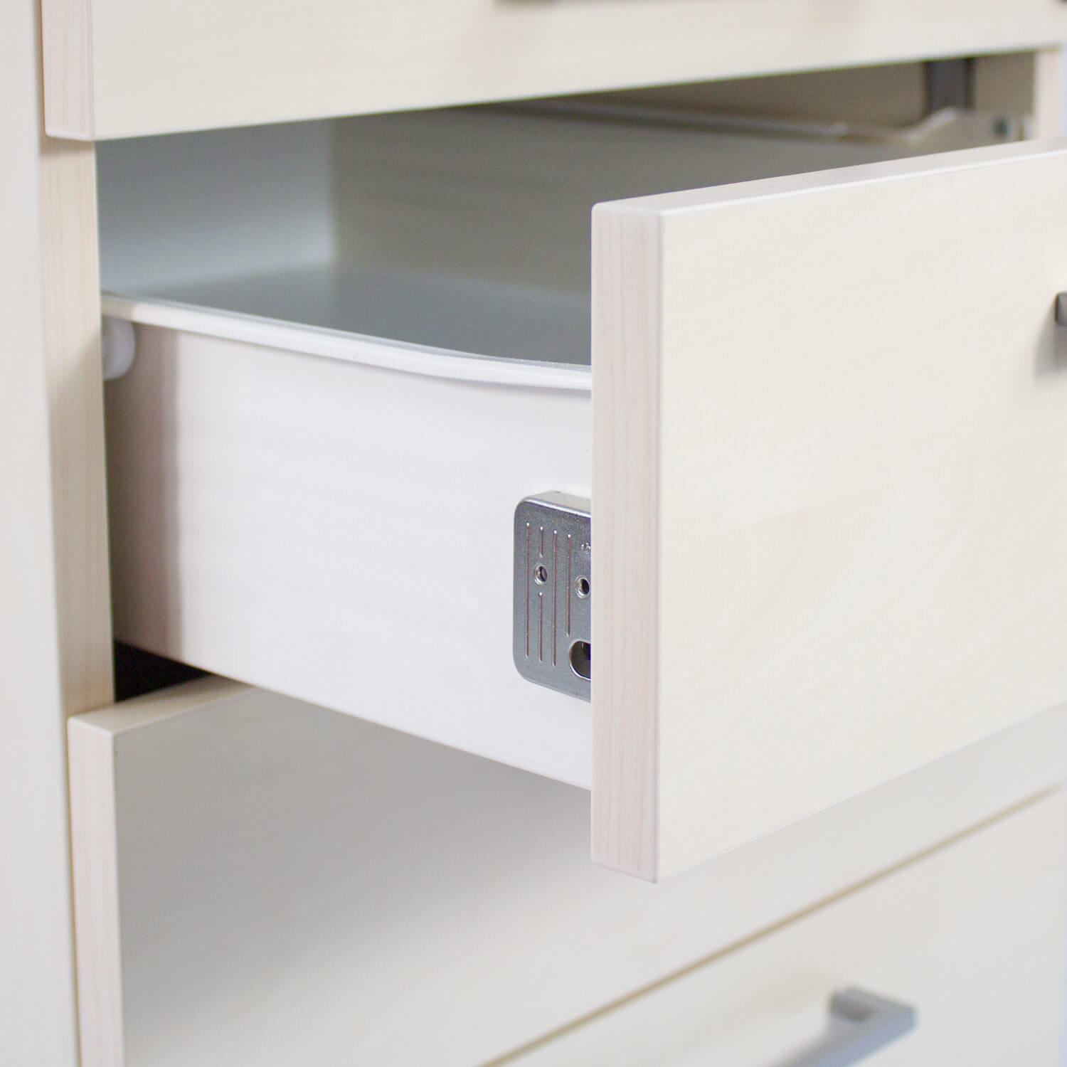 NOVA Winkelkombination | Mit Standcontainer, Winkel links, 1800 x 1630 mm, Ahorn - 4 Main Image