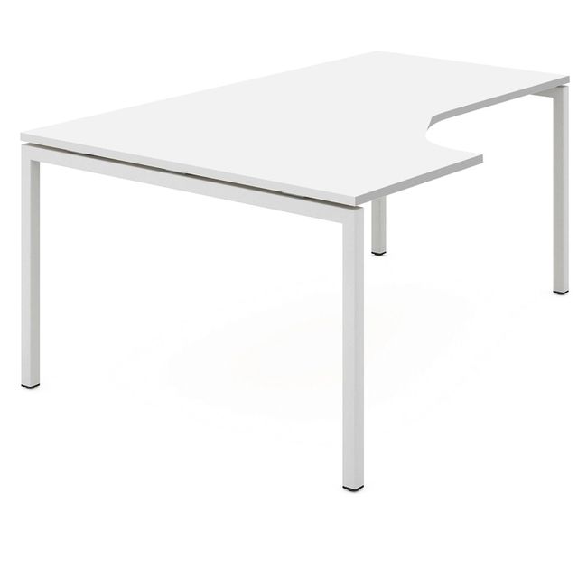 NOVA Winkelkombination | Mit Standcontainer, Winkel links, 1800 x 1630 mm, Weiß