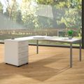 NOVA Winkelkombination | Mit Standcontainer, Winkel links, 1800 x 1630 mm, Weiß - 1 Thumbnail Image