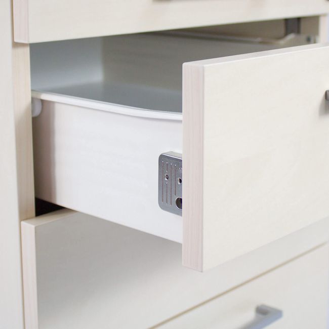 NOVA Winkelkombination | Mit Standcontainer, Winkel rechts, 1800 x 1630 mm, Ahorn NOVA Winkelkombination | Mit Standcontainer, Winkel rechts, 1800 x 1630 mm, Ahorn