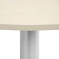 OPTIMA meeting table | Round, silver frame, Ø 800 mm, maple - 6 Thumbnail Image