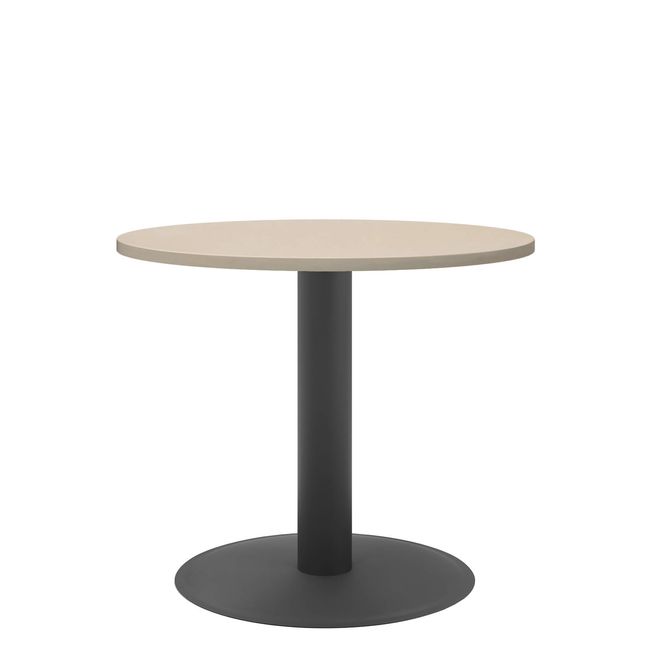 OPTIMA Besprechungstisch | Rund, Gestell Anthrazit, Ø 800 mm, Ahorn