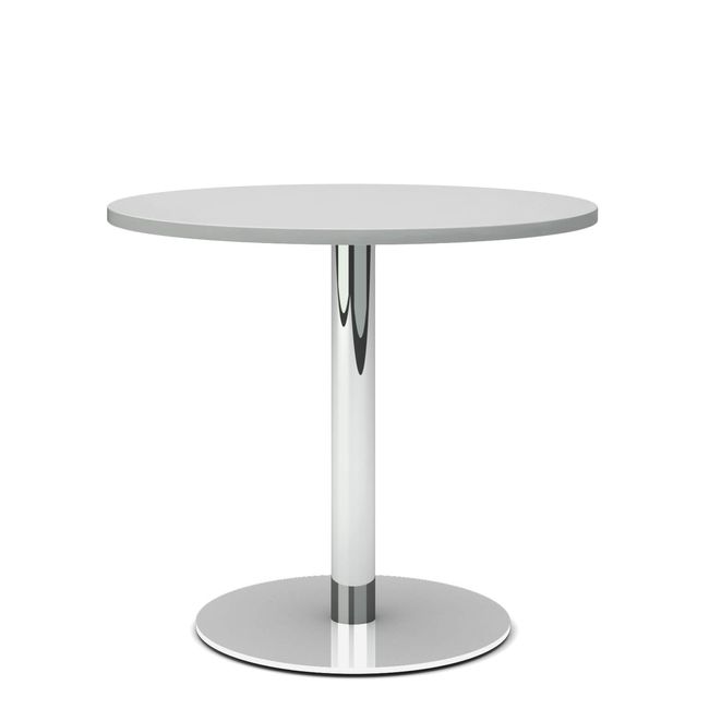 OPTIMA Besprechungstisch | Rund, Gestell Chrom, Ø 800 mm, Perlgrau OPTIMA Besprechungstisch | Rund, Gestell Chrom, Ø 800 mm, Perlgrau