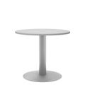 OPTIMA Besprechungstisch | Rund, Gestell Silber, Ø 800 mm, Perlgrau - 2 Thumbnail Image