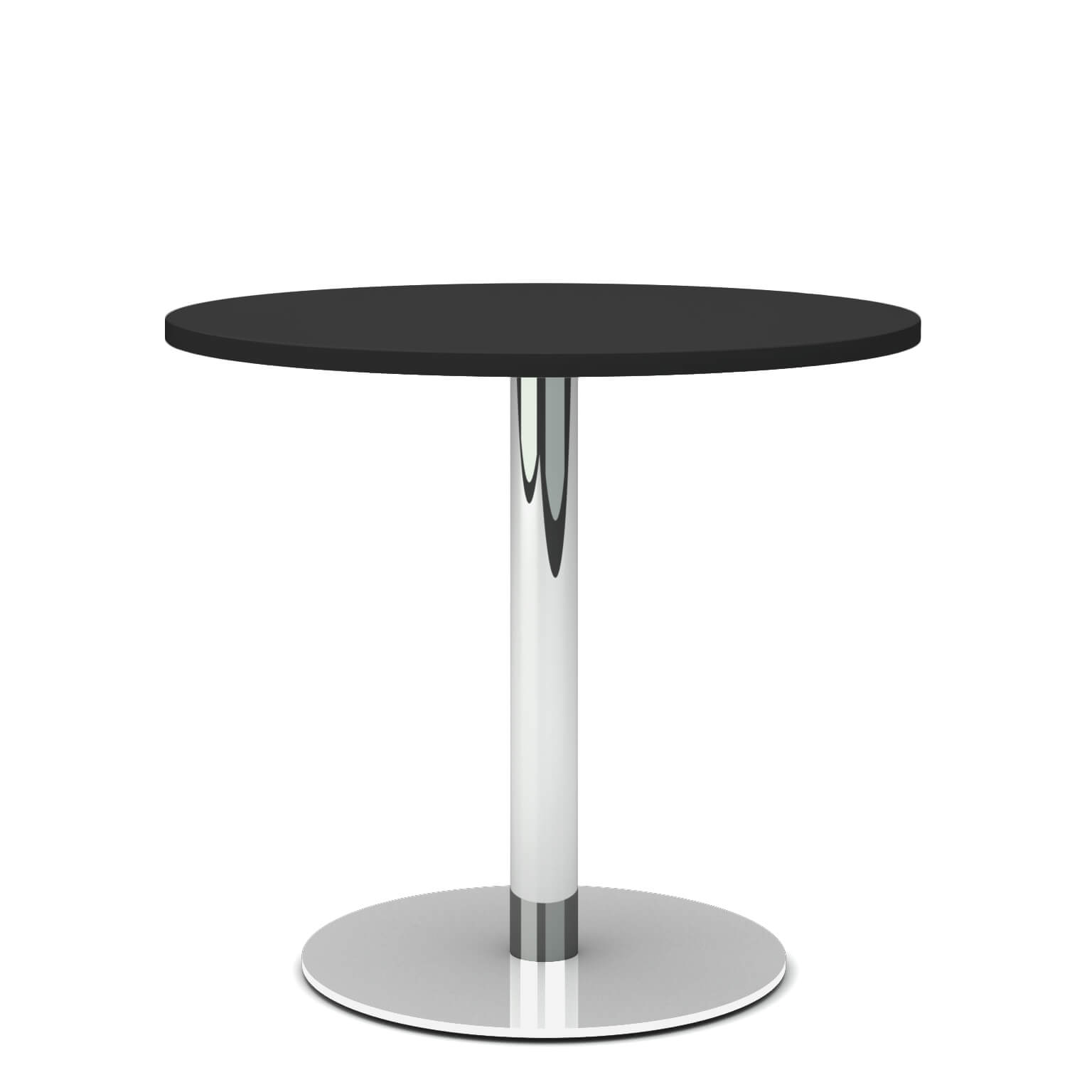 OPTIMA Tableau de réunion | Rond, chromé chromé, Ø 800 mm, anthracite - 2 Main Image
