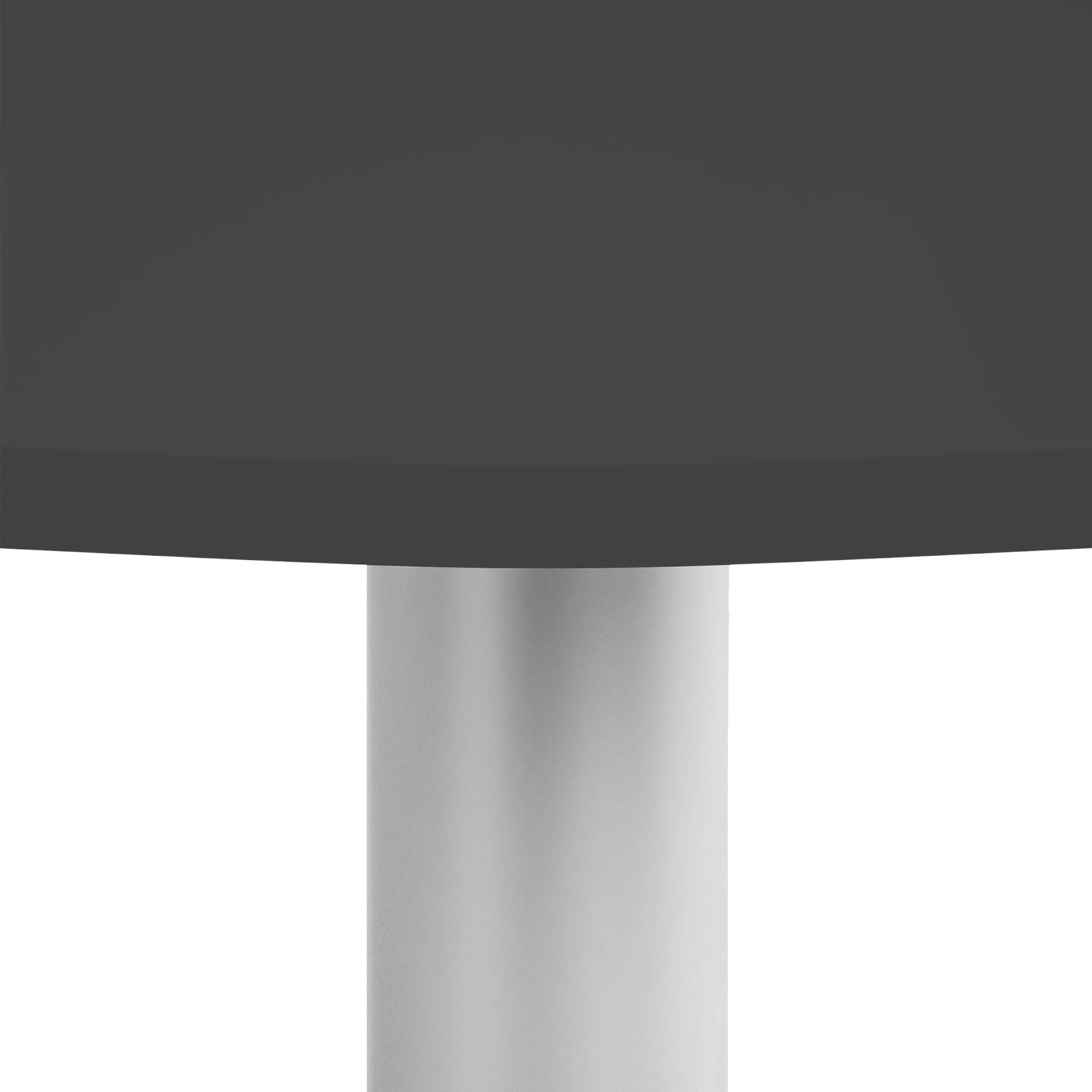 OPTIMA Tableau de réunion | Rond, cadre en argent, Ø 800 mm, anthracite - 6 Main Image