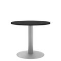 OPTIMA Tableau de réunion | Rond, cadre en argent, Ø 800 mm, anthracite - 2 Thumbnail Image