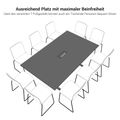 T-EASY Konferenztisch | 2000 x 1200 mm (8 - 10 Personen), elektrifiziert, Ahorn - 10 Thumbnail Image
