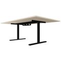 T-EASY Konferenztisch | 2000 x 1200 mm (8 - 10 Personen), elektrifiziert, Ahorn