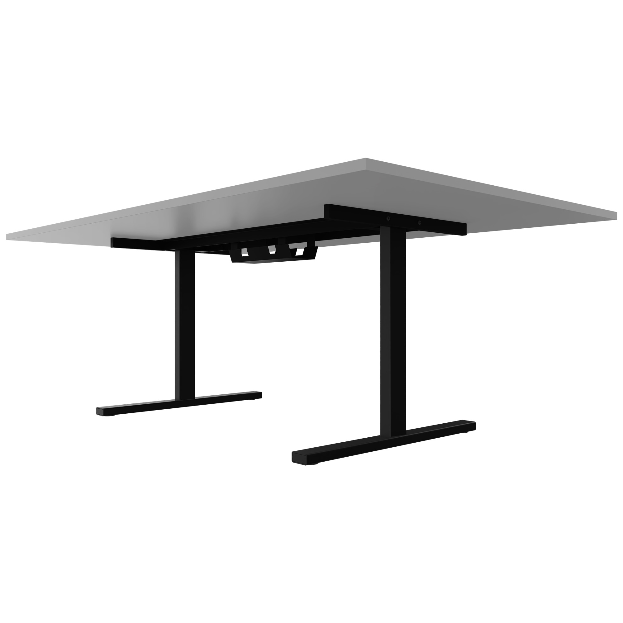 T-EASY Tableau de conférence | 2000 x 1200 mm (8 - 10 personnes), électrifié, gris perlé - 3 Main Image