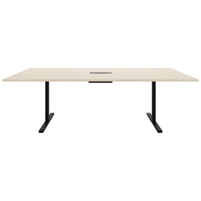 T-EASY Konferenztisch | 2400 x 1200 mm (10 - 12 Personen), elektrifiziert, Ahorn T-EASY Konferenztisch | 2400 x 1200 mm (10 - 12 Personen), elektrifiziert, Ahorn