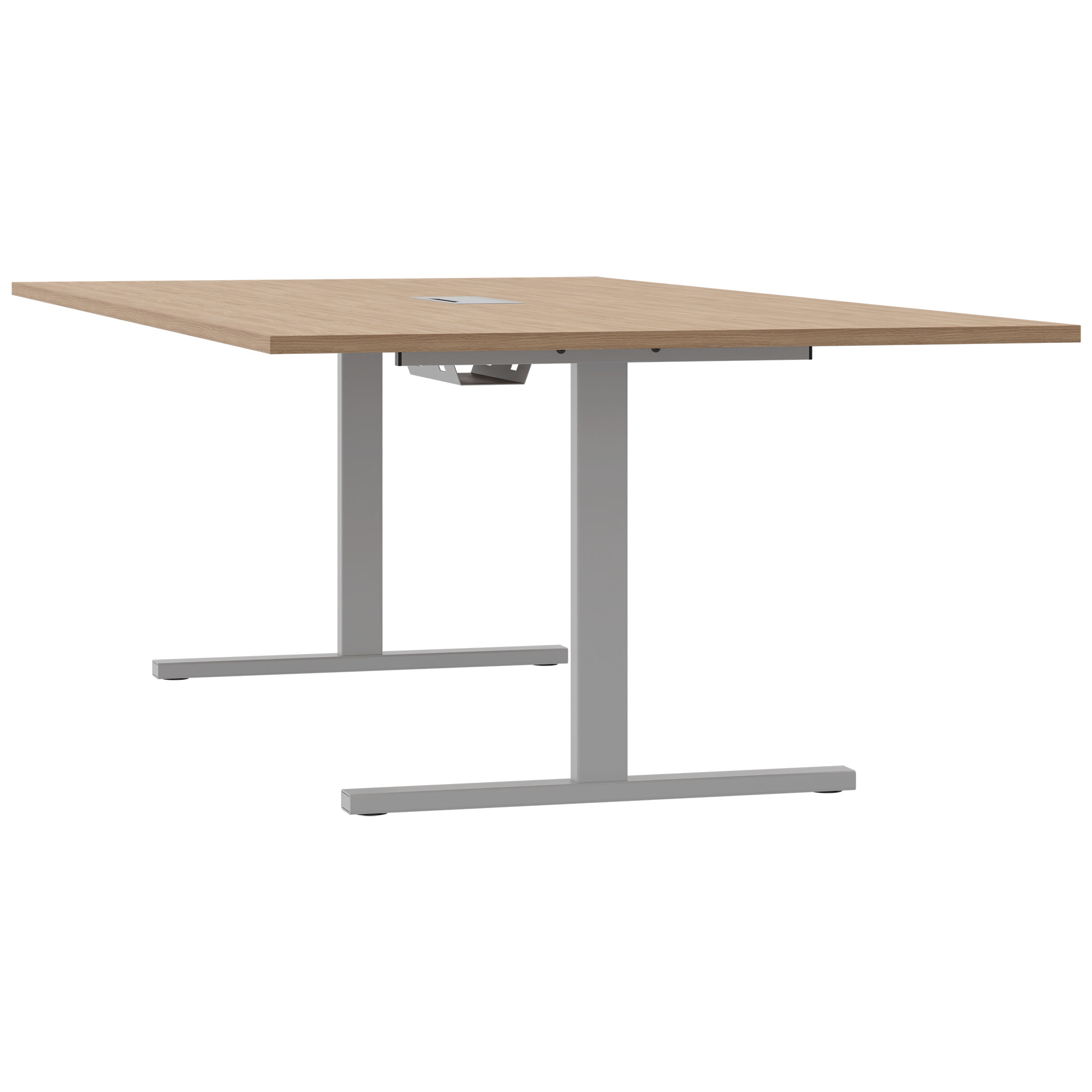 T-EASY Tableau de conférence | 2400 x 1200 mm (10 - 12 personnes), électrifié, chêne ambre - 4 Main Image