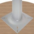 OPTIMA Tabella delle riunioni | Rotondo, telaio d'argento, Ø 800 mm, quercia ambra - 7 Thumbnail Image
