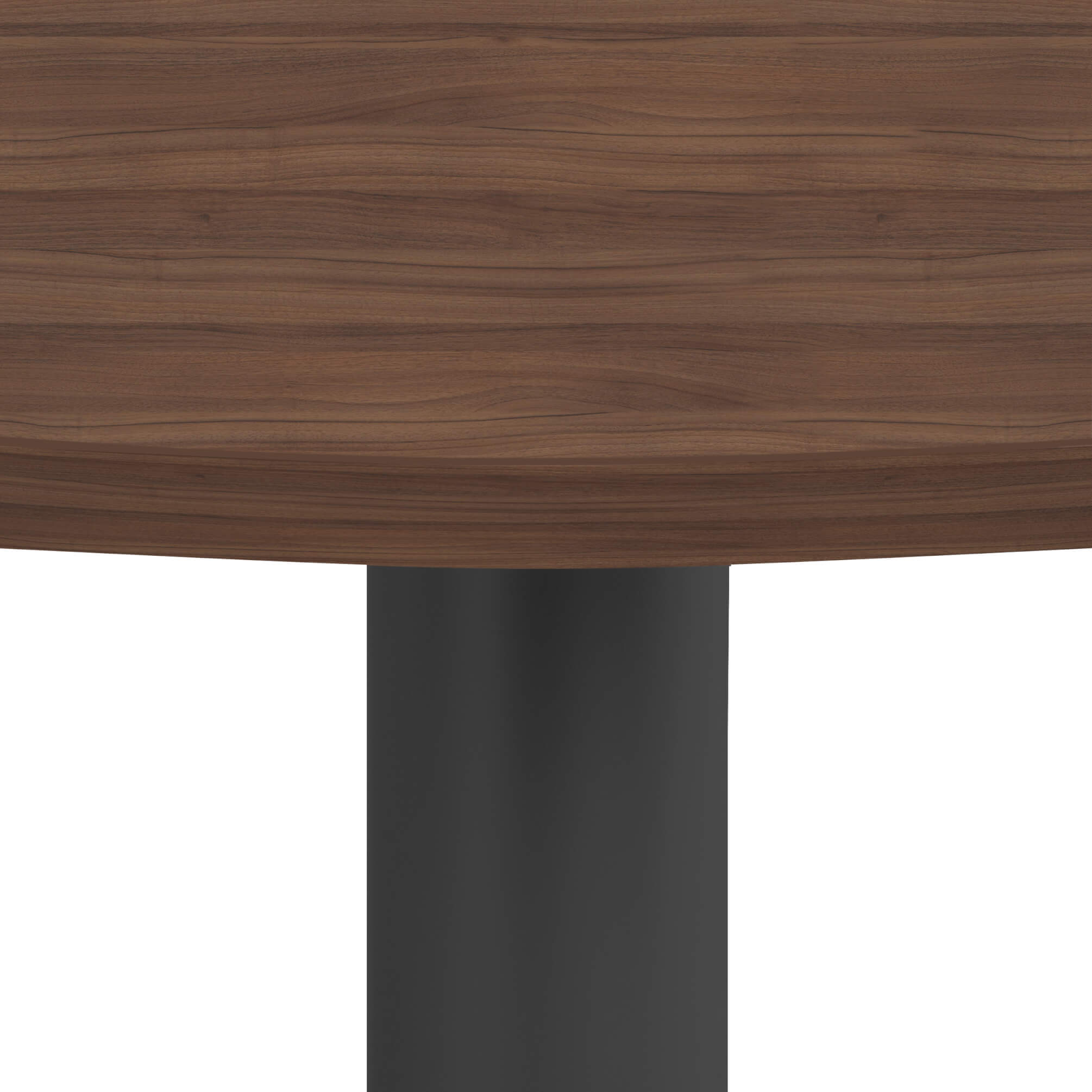 OPTIMA Besprechungstisch | Rund, Gestell Anthrazit, Ø 800 mm, Nussbaum - 6 Main Image