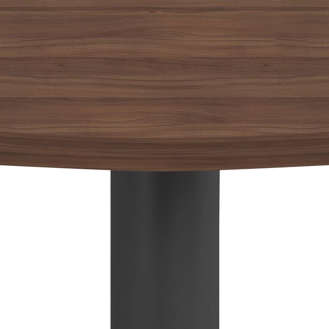 OPTIMA Besprechungstisch | Rund, Gestell Anthrazit, Ø 800 mm, Nussbaum OPTIMA Besprechungstisch | Rund, Gestell Anthrazit, Ø 800 mm, Nussbaum