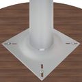 OPTIMA Tabella delle riunioni | Rotondo, telaio argento, Ø 1000 mm, noce - 7 Thumbnail Image