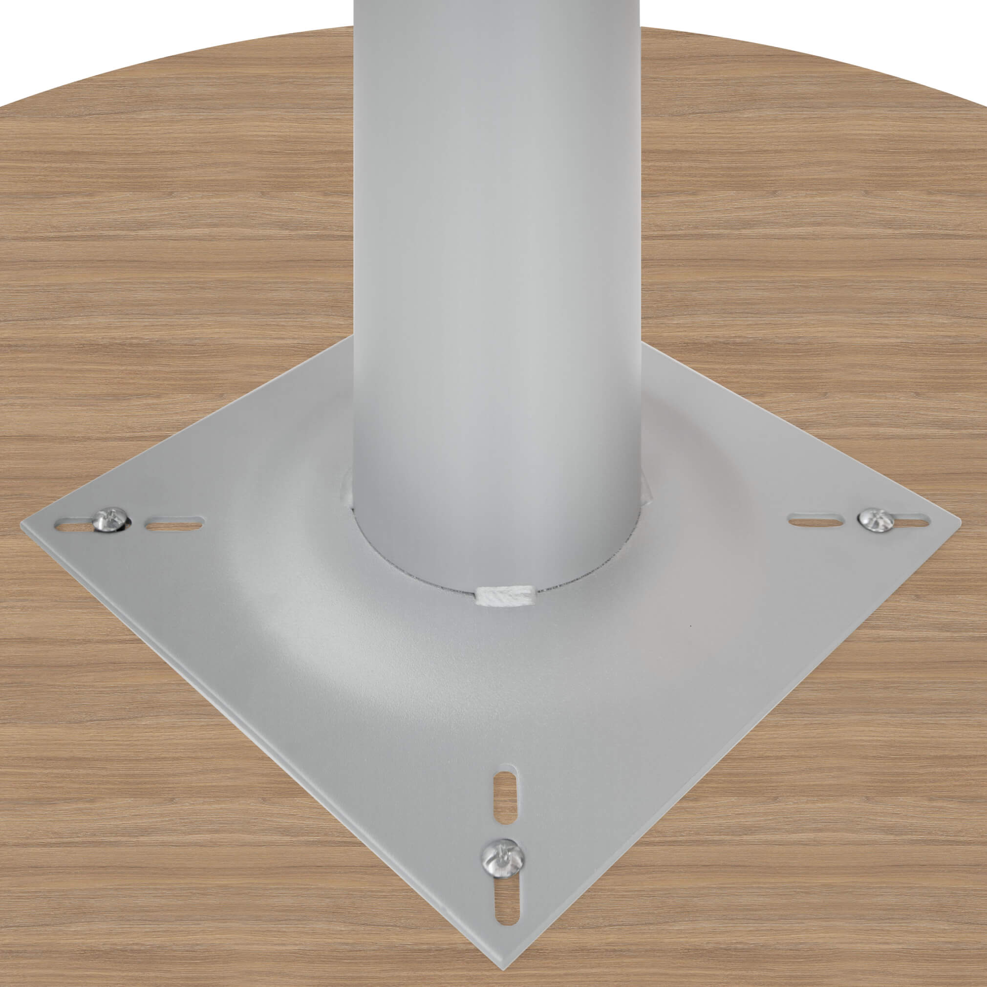 OPTIMA Besprechungstisch | Rund, Gestell Silber, Ø 1200 mm, Bernsteineiche - 7 Main Image