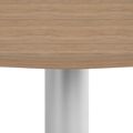 OPTIMA Besprechungstisch | Rund, Gestell Silber, Ø 1200 mm, Bernsteineiche - 6 Thumbnail Image