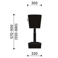 profim - MICKEY Sgabello di sedile | Ø 360 mm, altezza del sedile 570 - 900 mm - 8 Thumbnail Image