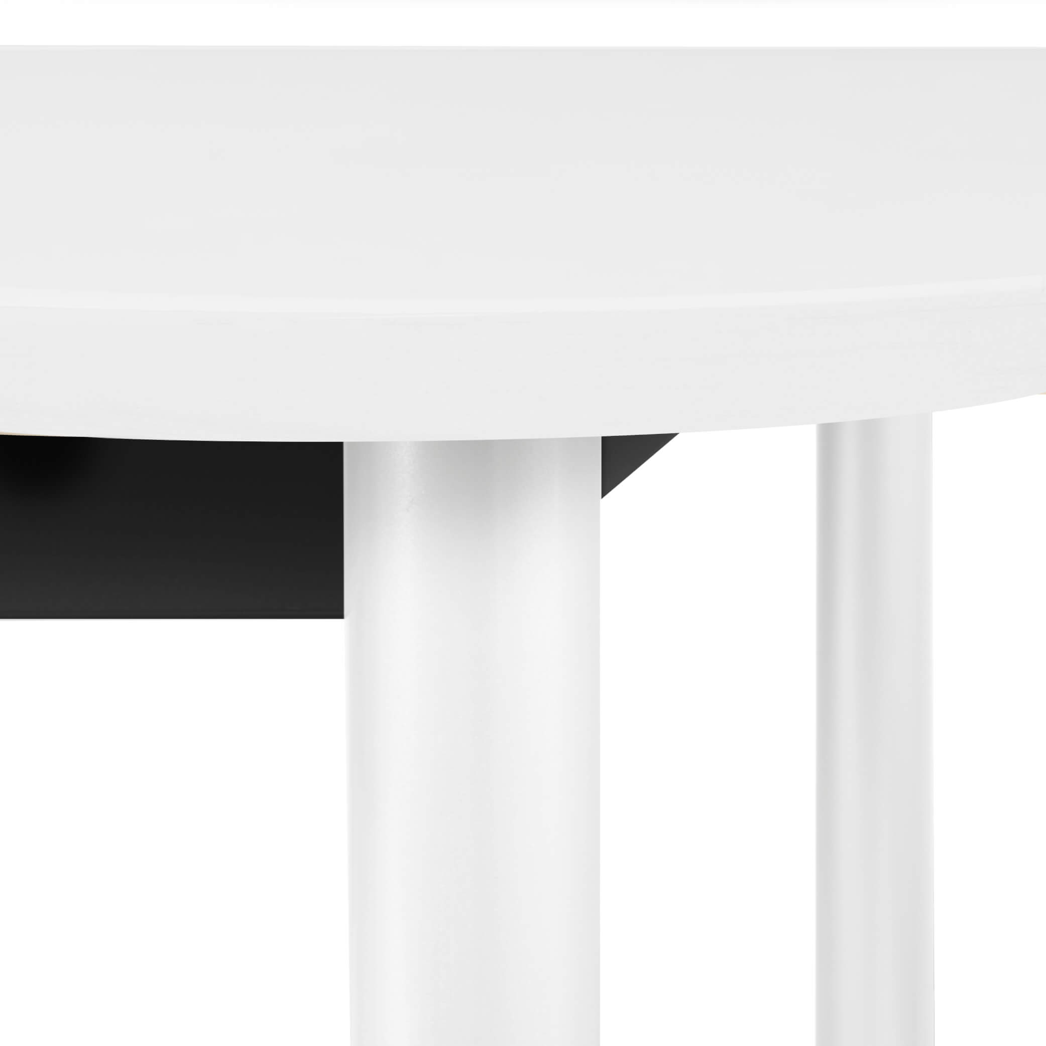 OPTIMA Conference table | Oval, 2000 x 1000 mm, white - 2 Main Image