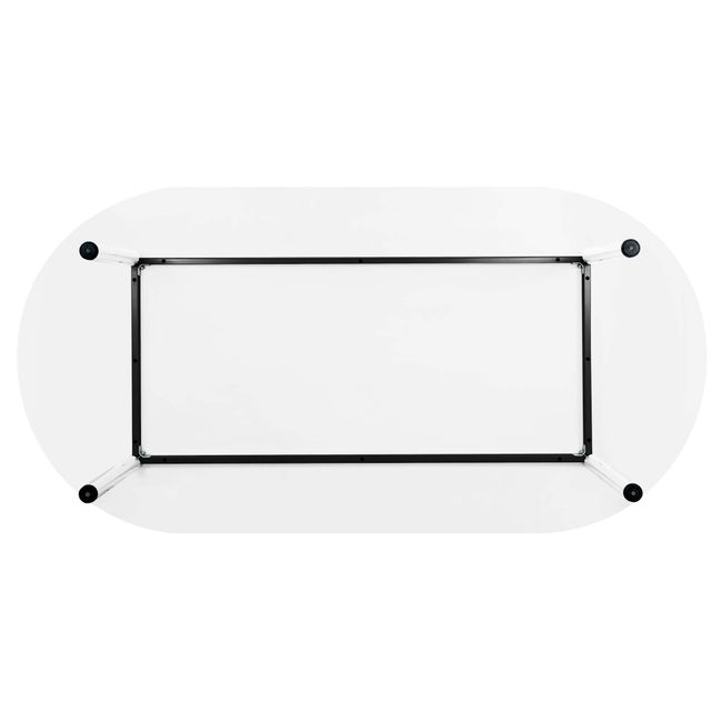 OPTIMA Konferenztisch | Oval, 2000 x 1000 mm, Weiß