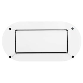 OPTIMA Konferenztisch | Oval, 2000 x 1000 mm, Weiß