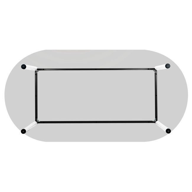 OPTIMA Konferenztisch | Oval, 2000 x 1000 mm, Perlgrau