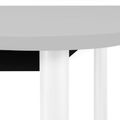 OPTIMA conference table | Oval, 2000 x 1000 mm, pearl gray - 3 Thumbnail Image