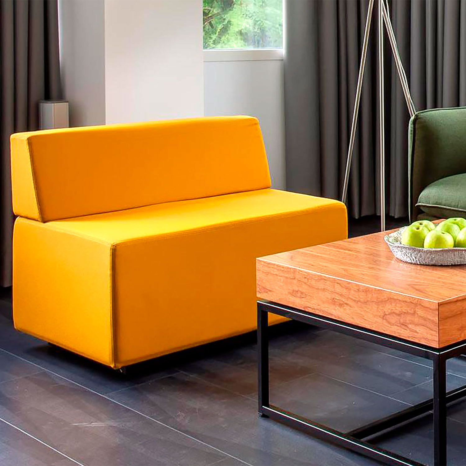 JAZZ Sgabello Pouf / sedile | 800 x 600 mm, Fabric di riferimento Lucia / Velito / Synergy - 7 Main Image