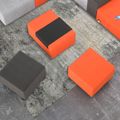 JAZZ Sgabello Pouf / sedile | 800 x 600 mm, Fabric di riferimento Lucia / Velito / Synergy - 5 Thumbnail Image