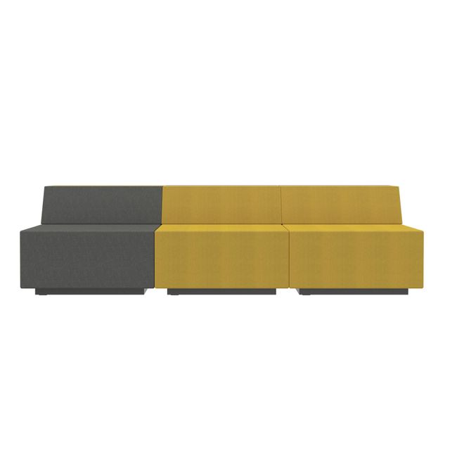 JAZZ Sitzgruppe | 2400 x 1200 mm, Wollbezug VELITO - Senffarben / Braun