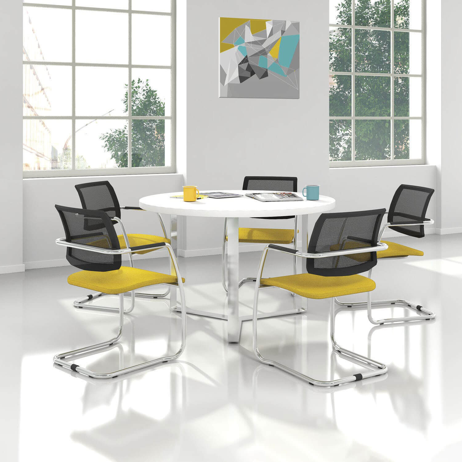 GAMA cantilever chair | Red - 11 Main Image