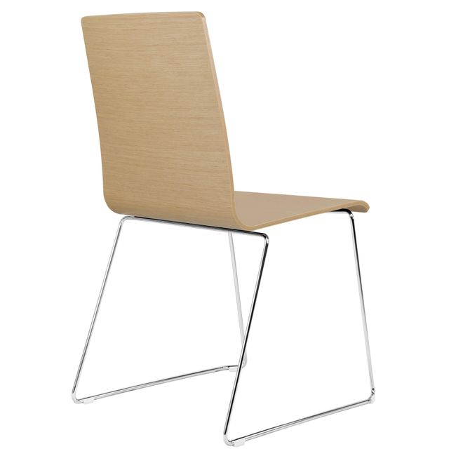 MOON WOOD Besucherstuhl | Kufengestell, Sitzfläche aus Massivholz MOON WOOD Besucherstuhl | Kufengestell, Sitzfläche aus Massivholz