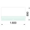 Emel - Murcia Reception Counter | Éclairage LED, 1600 x 890 mm - 3 Thumbnail Image