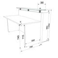 Emel - Murcia Reception Counter | Éclairage LED, 1600 x 890 mm - 4 Thumbnail Image